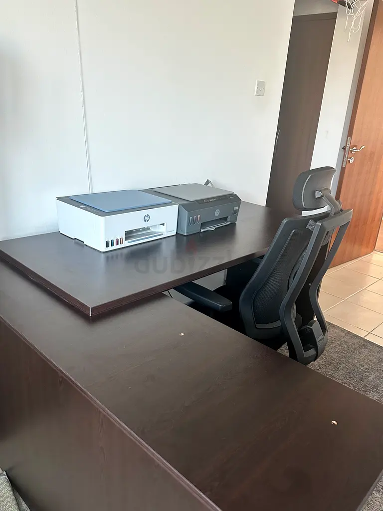 Computer table and chair