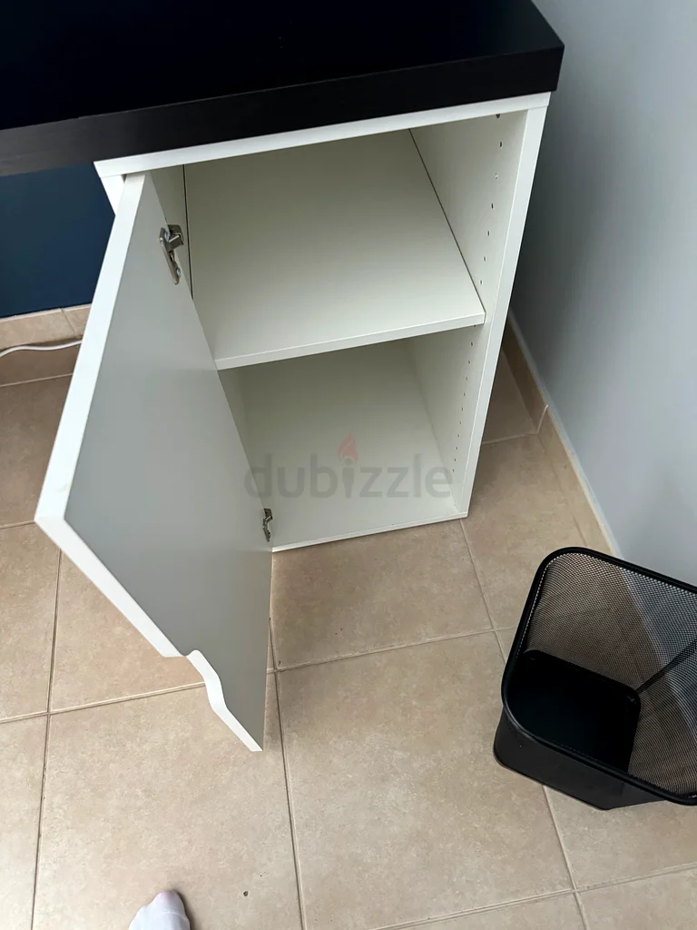 IKEA Alex desk black and white