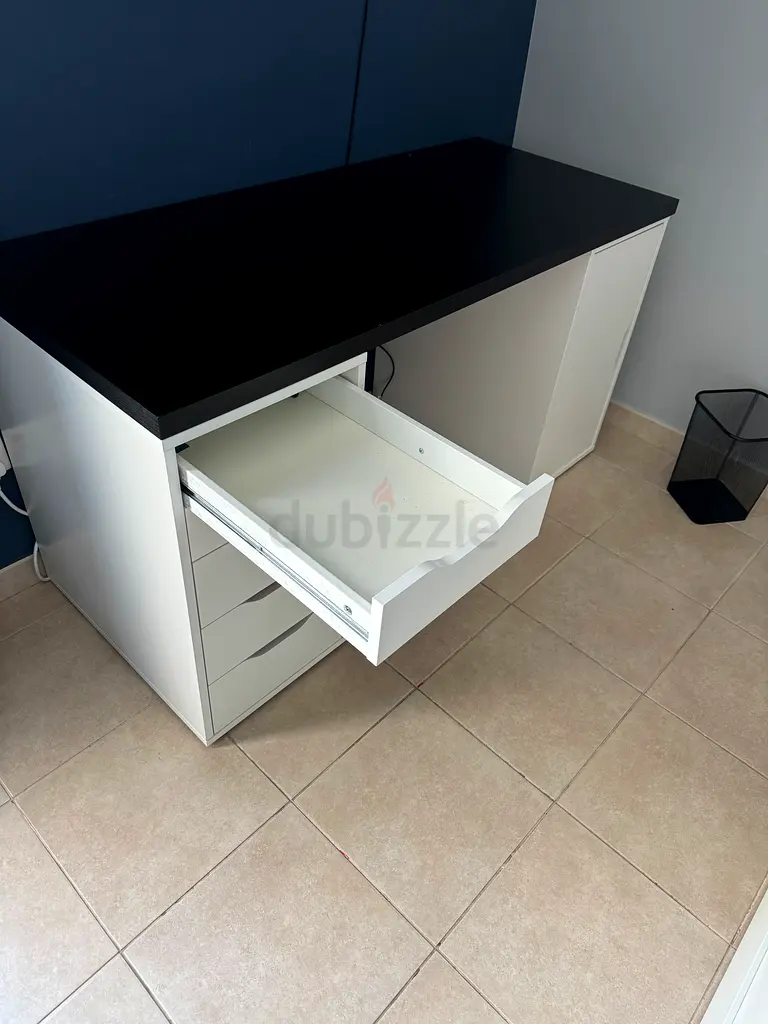IKEA Alex desk black and white