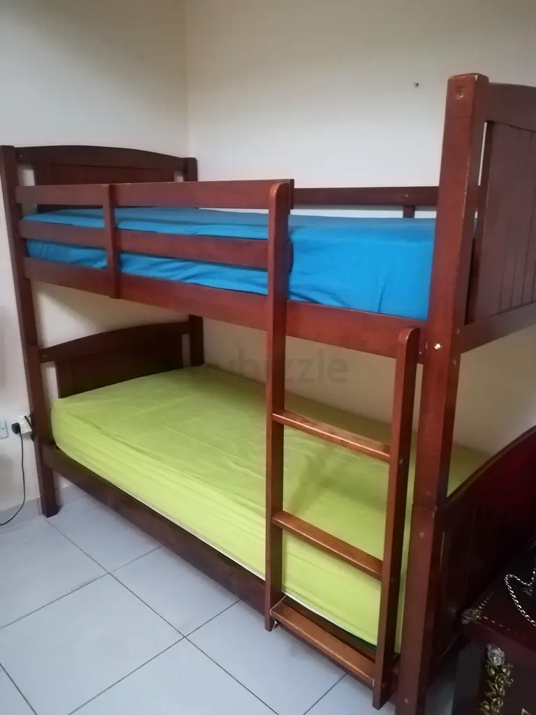Pan Home Bunk bed with mattresses.