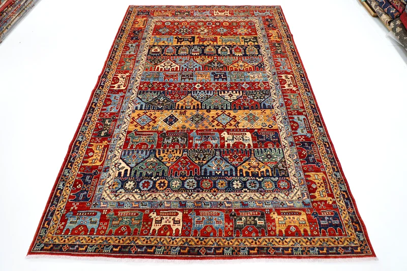 187 x 270 cm 6.2 x 8.11 ft New high quality handmade Animal print