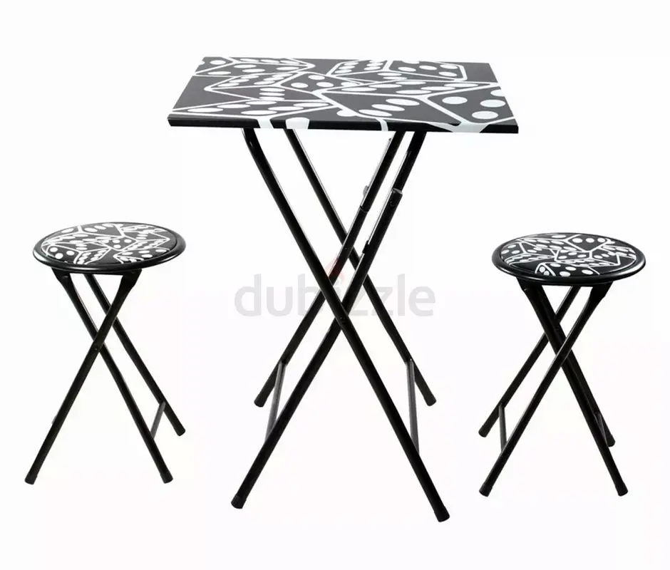 Foldable table and chairs
