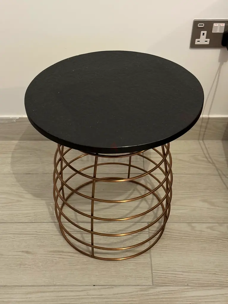 Circular Side Table for Living Room