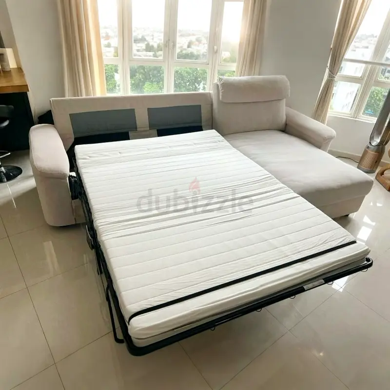 IKEA lidhult L shape sofa Bed beige