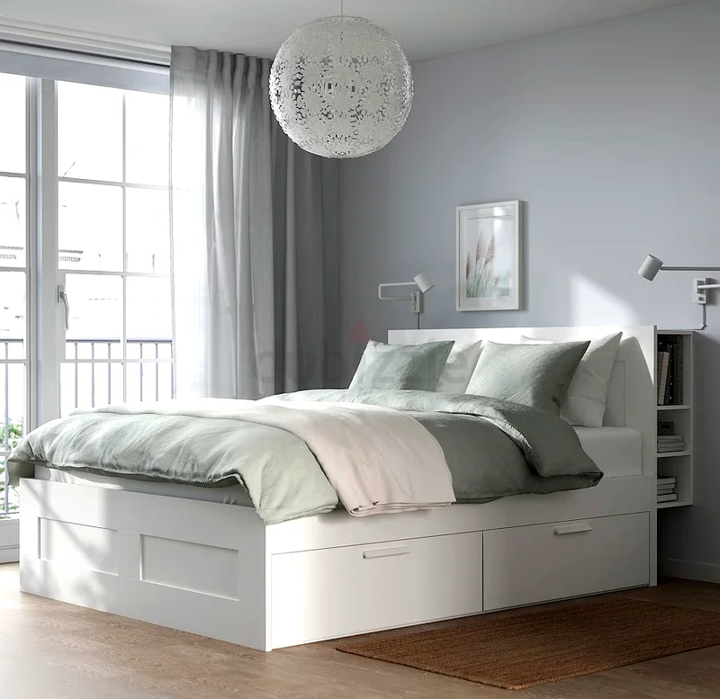 king size bed storage with mattress IKEA