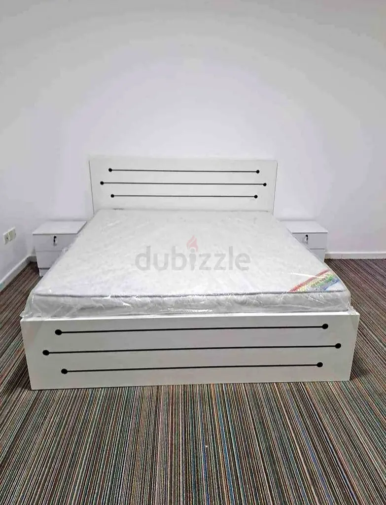Brand New Queen Bed Wooden With Mattress