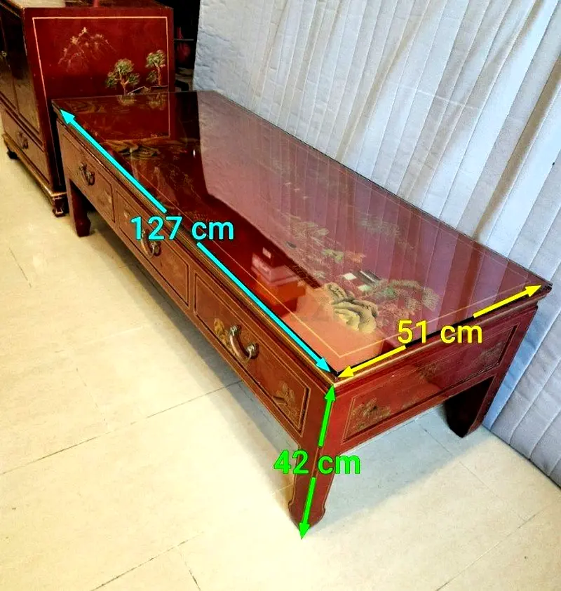 Marina Designer Hand Painted Chinese TV Table