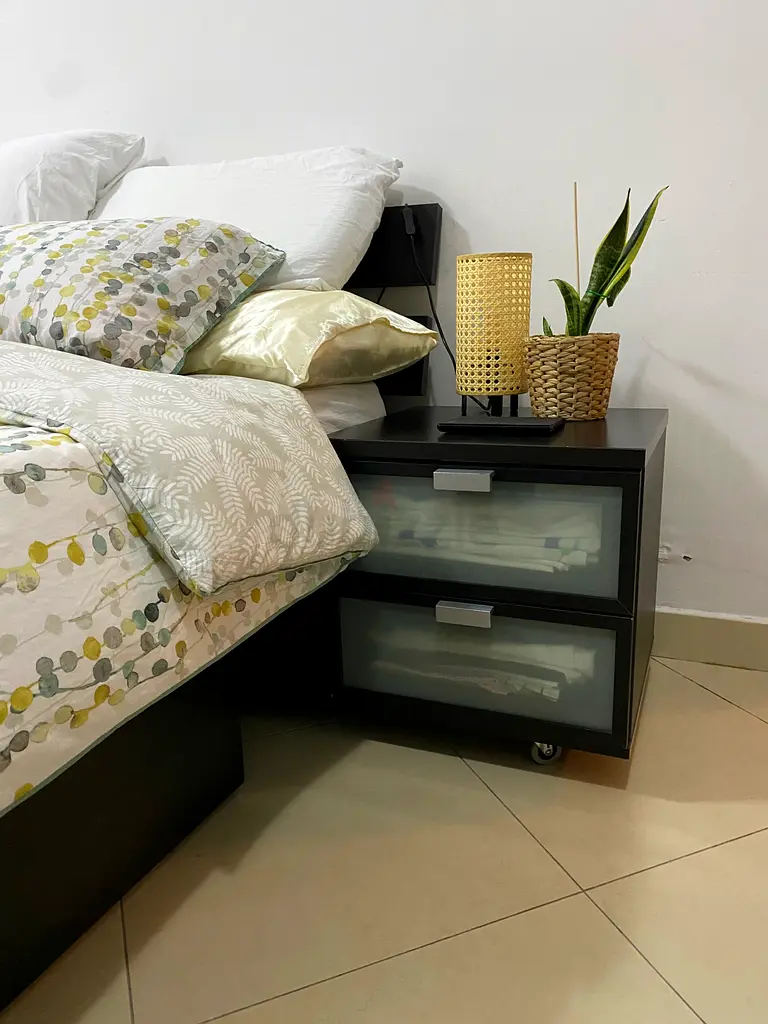 IKEA bedframe with drawers and side bed
