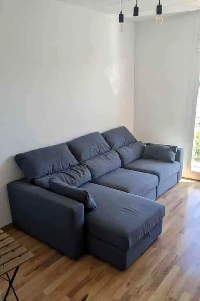 Brand new condition Eskilstuna lshape ikea sofa bed under storage