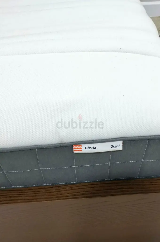 IKEA MALM king size bed with ikea HOVAG mattress and 2 storage drawers