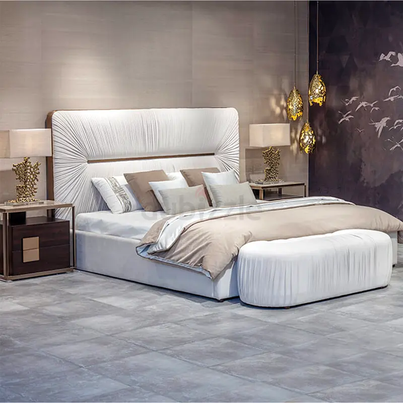 Super King Bed, Upholstered in Fabric