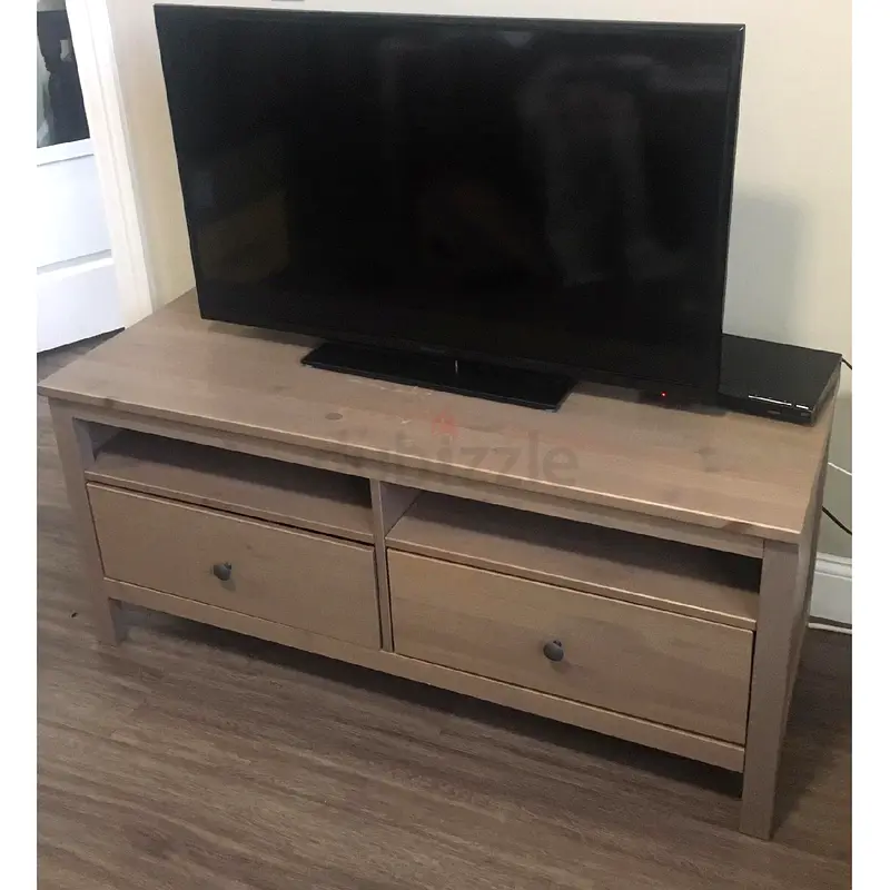 Full set of 2 HEMNES IKEA shelving units free tv console