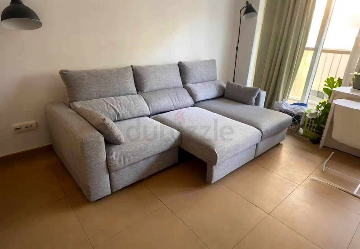 Still new ikea Eskilstuna L shape sofa Bed Light Grey