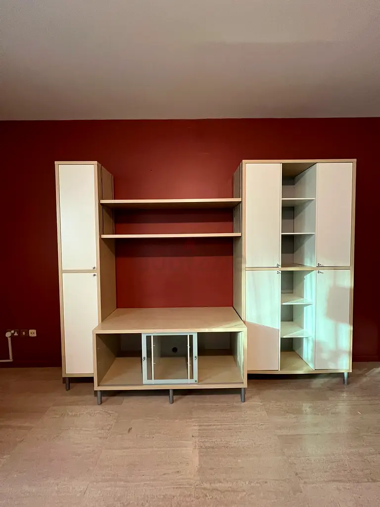 TV Unit Shelving Unit light brown / white