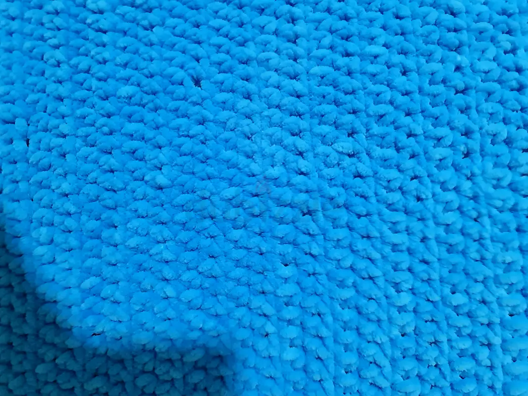 Handmade warm baby blanket, baby blue, cutesy
