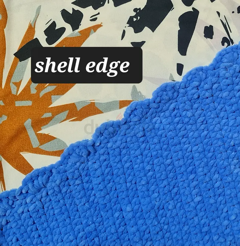 Handmade warm baby blanket, baby blue, cutesy