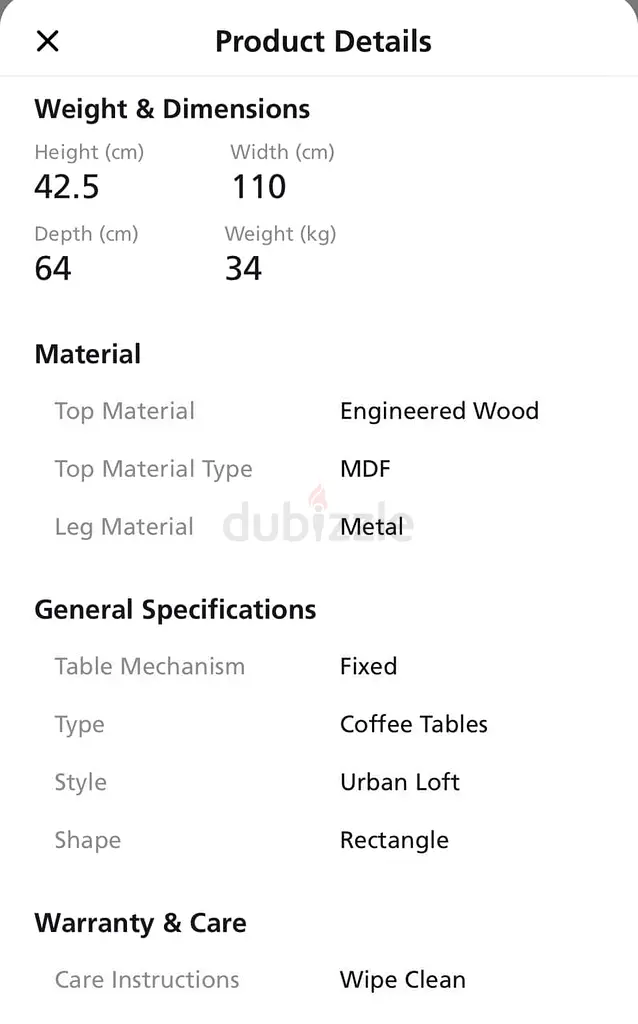 Coffee table for sale