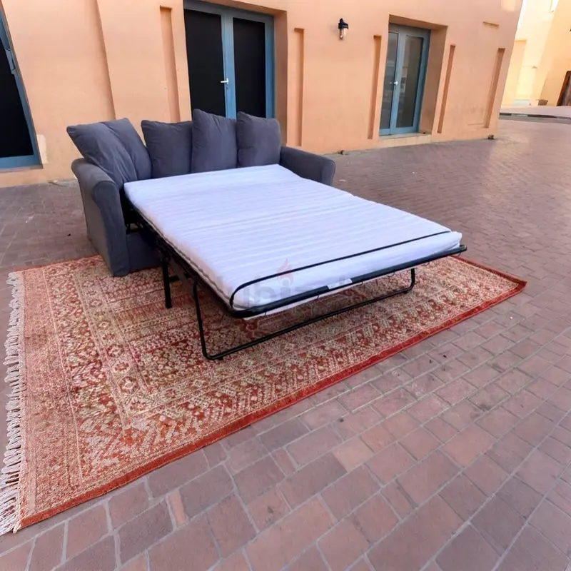 As New IKEA sofa bed dark grey Gronlid