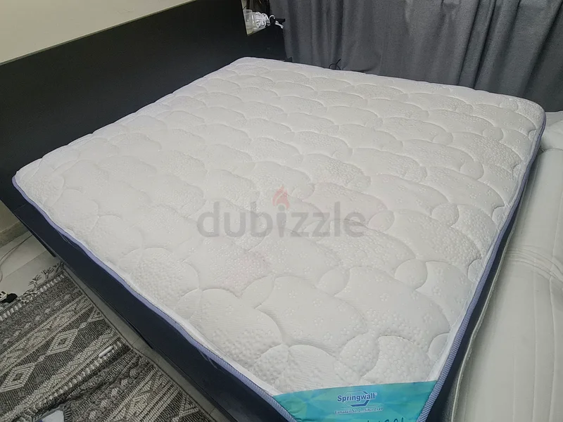 King size USA mattress with Bed Set IKEA like new