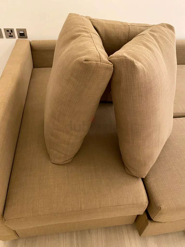 Brown Sofa Bed with 3 cushions in very good condition