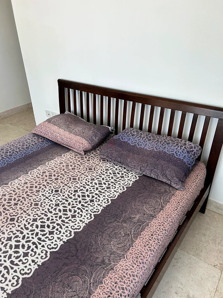 QUEEN SIZE BED WITH MATTRESS FOR SALE
