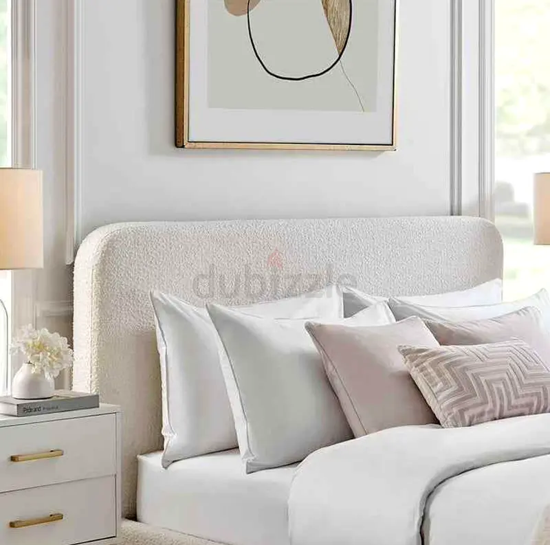 Brand New Luxury King Size Bed in Cat Fabric without mattress