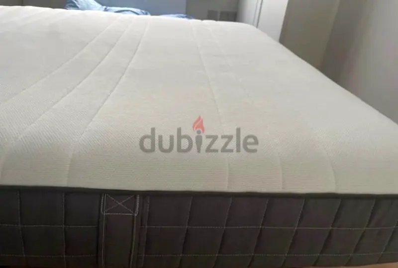 IKEA Malm King Size Storage Bed Frame with IKEA brand mattress